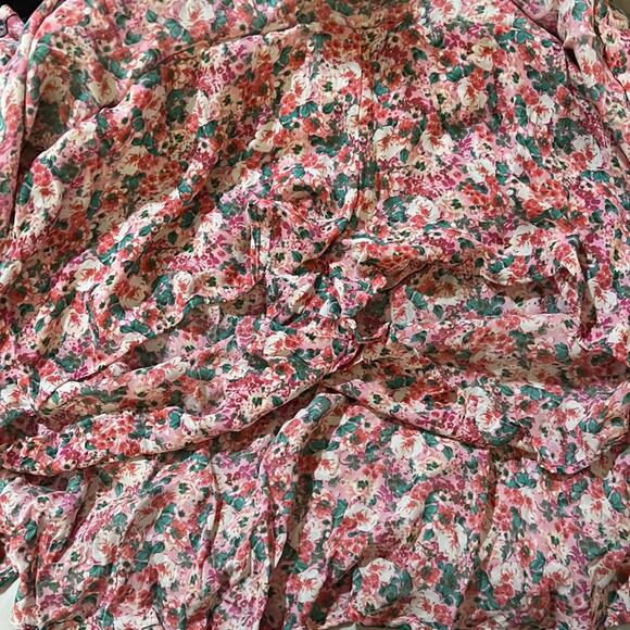 Zara Ruffled Multi-Color Floral Skort Size S - Picture 8 of 8